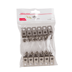CLIP PARA GAFETE 12PZAS OFFICE DEPOT