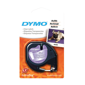 CINTA DYMO LETRATAG 16952 PLASTICO TRANSPARENTE LETRA NEGRA CINTA DYMO LETRATAG 16952 PLASTICO TRANSPARENTE LETRA NEGRA