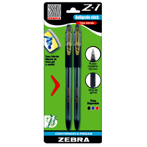 BOLIGRAFO Z-1 TINTA NEGRA B/2 BOLIGRAFO Z-1 TINTA NEGRA B/2