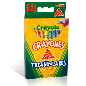 CRAYONES TRIANGULARES DE CERA C/12 CRAYONES TRIANGULARES DE CERA C/12
