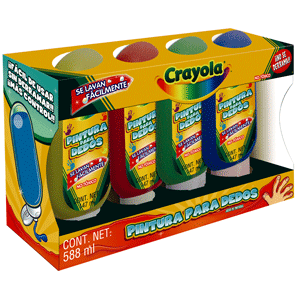 PINTURA DIGITAL CRAYOLA B/4 VER AZUL AMA ROJA PINTURA DIGITAL CRAYOLA B/4 VER AZUL AMA ROJA