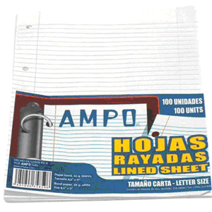 HOJAS RAYADAS P/ PORTAFOLIO