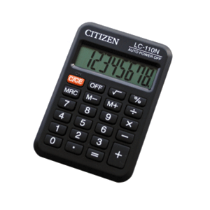 CALCU.CITIZEN BOLSILLO LC110N BATERIA 8 DIGITOS CALCU.CITIZEN BOLSILLO LC110N BATERIA 8 DIGITOS