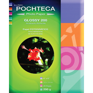 PAPEL FOTOGRAFICO GLOSSY 200G 4X6PLG 20H PAPEL FOTOGRAFICO GLOSSY 200G 4X6PLG 20H