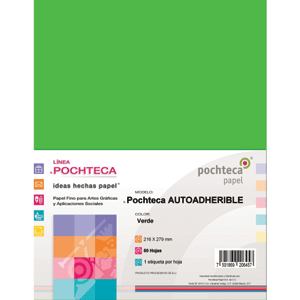 ETQ., AUTOADHERIBLE T/C VERDE