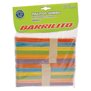 PALITOS JUMBO MAD/COL 80PZAS (18 X 152MM) PALITOS JUMBO MAD/COL 80PZAS (18 X 152MM)