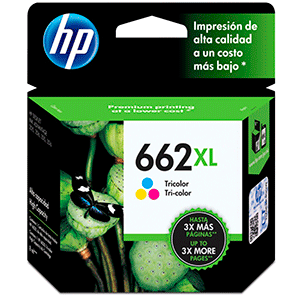 CARTUCHO DE TINTA HP 662 XL TRICOLOR CARTUCHO DE TINTA HP 662 XL TRICOLOR