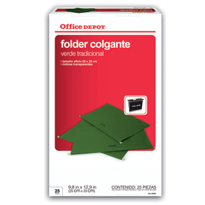 FOLDER COLGANTE OD OF.VERDE 25 FOLDER COLGANTE OD OF.VERDE 25
