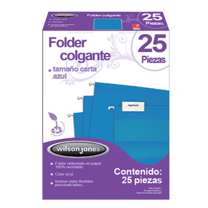 FOLDER COLGANTE W.J.CTA AZUL25