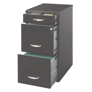 ARCHIVERO 3 GAVETAS NEGRO CARTA ARCHIVERO 3 GAVETAS NEGRO CARTA