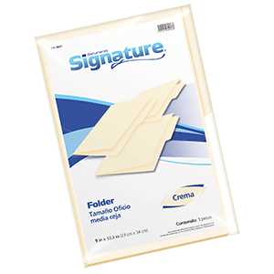 FOLDER SIGNATURE T/O CREMA 3U