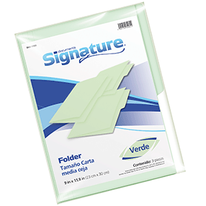 FOLDER SIGNATURE T/C VERDE 3U FOLDER SIGNATURE T/C VERDE 3U