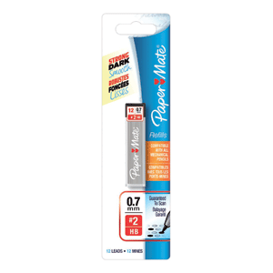 MINAS DE GRAFITO 0.7MM NO. 2 (HB) 12PCS MINAS DE GRAFITO 0.7MM NO. 2 (HB) 12PCS