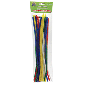 LIMPIA PIPAS COLORES ESTÁNDAR BOLSA CON 30 PZAS. LIMPIA PIPAS COLORES ESTÁNDAR BOLSA CON 30 PZAS.