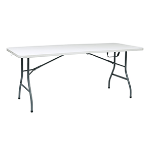 MESA PLEGABLE BLANCA DE 6 PIES DOBLABLE MESA PLEGABLE BLANCA DE 6 PIES DOBLABLE