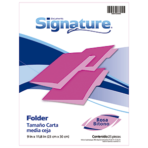FOLDER ROSADO CARTA 25 F FOLDER ROSADO CARTA 25 F