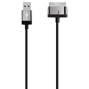 CABLE 30 PIN A USB 4""" NEGRO CABLE 30 PIN A USB 4""" NEGRO
