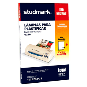 LAMINAS LEGAL 150 MICRAS 228 X 368MM