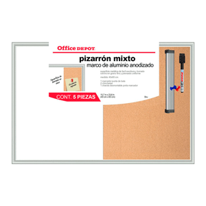 TABLERO OFFICE DEPOT MIXTO 40X60