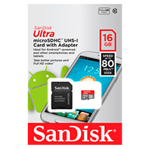 MICRO SDC10 SANDISK ANDROID 16GB+ADAPTADOR MICRO SDC10 SANDISK ANDROID 16GB+ADAPTADOR