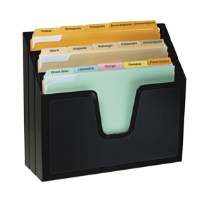 ORGANIZADOR OFICINA HORIZONTAL 3 DIV NEGRO