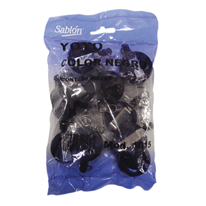 BOLSA C/10 YOYOS RETRACTILES NEGRO