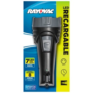 LINTERNA R7 LED RECARGABLE 7LED 110V BL LINTERNA R7 LED RECARGABLE 7LED 110V BL