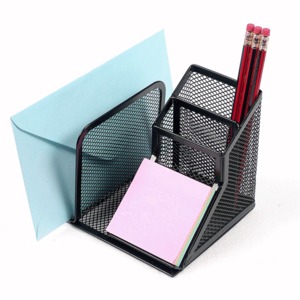 ORGANIZADOR PARA ESCRITORIO NEGRO METRO MESH VALUE