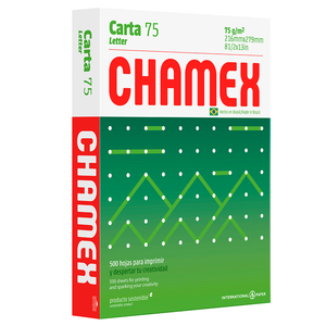 PAPEL CHAMEX CARTA BLANCO 20 LIBRAS RESMA