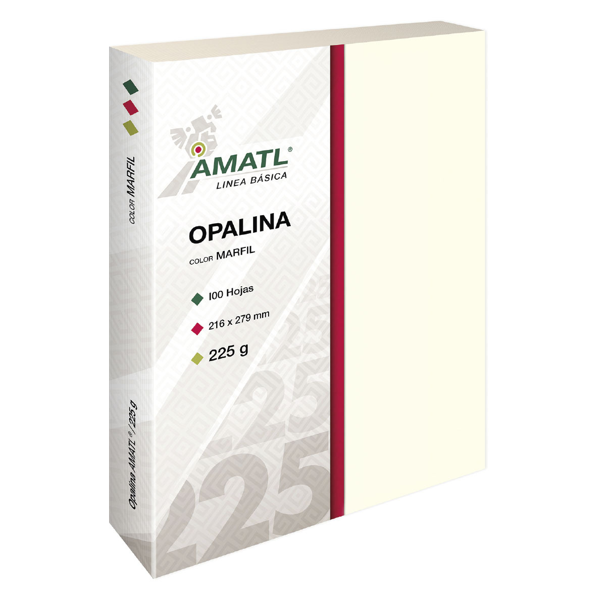 OPALINA AMATL MARFIL 225G CARTA 100 HJS