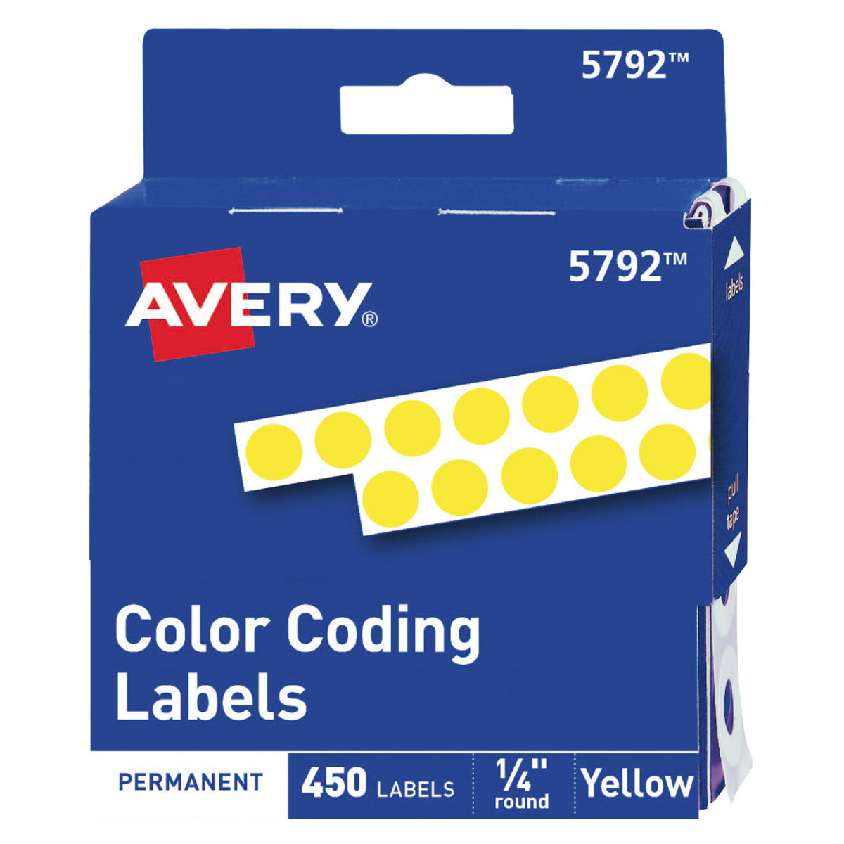 ETIQ CIRC AVERY 1/4  AMAR C450