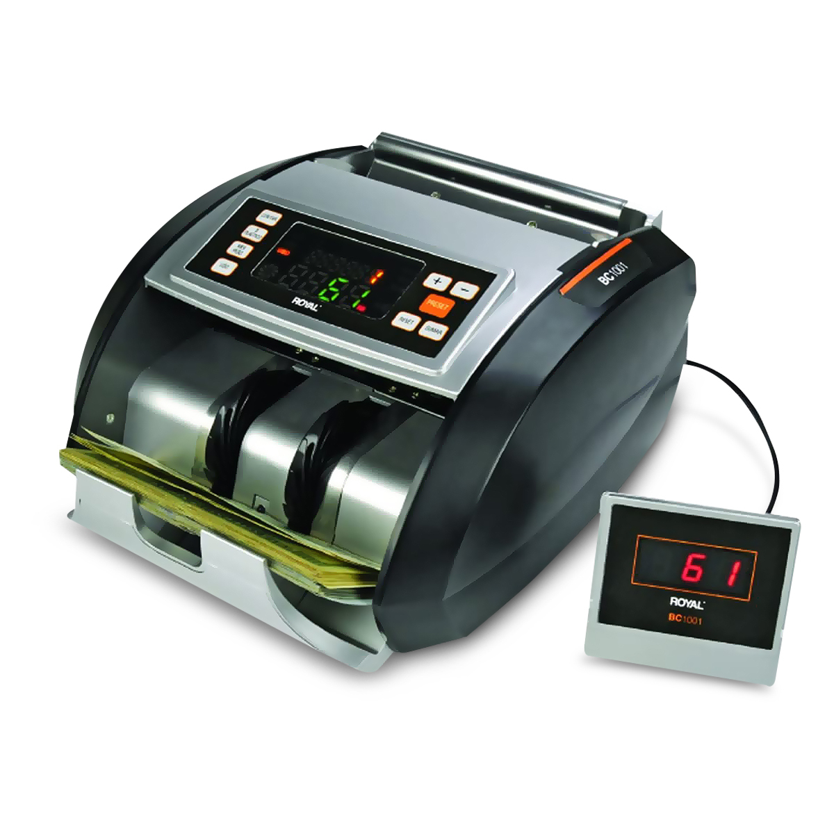 CONTADOR DE BILLETES ROYAL, DETECTA BILLETES ROTOS Y DOBLADOS BC1001