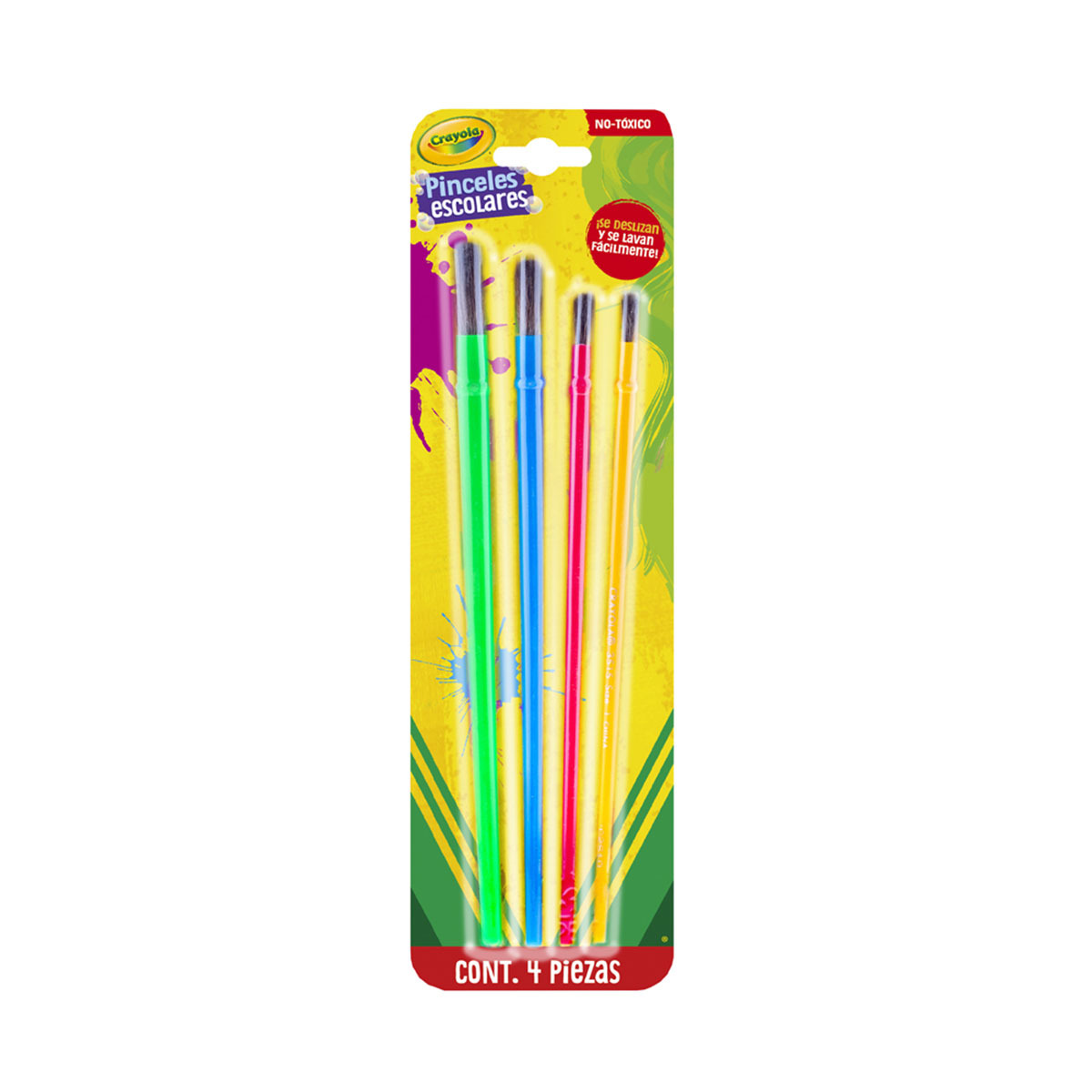 PINCELES CRAYOLA MANGO DE PLASTICO