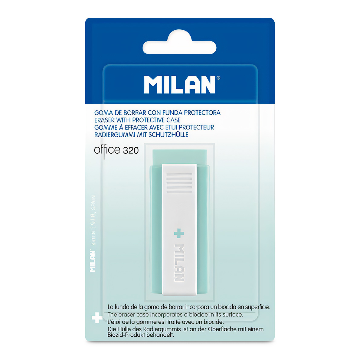 BORRADOR MILAN CON FUNDA TURQUESA 1U