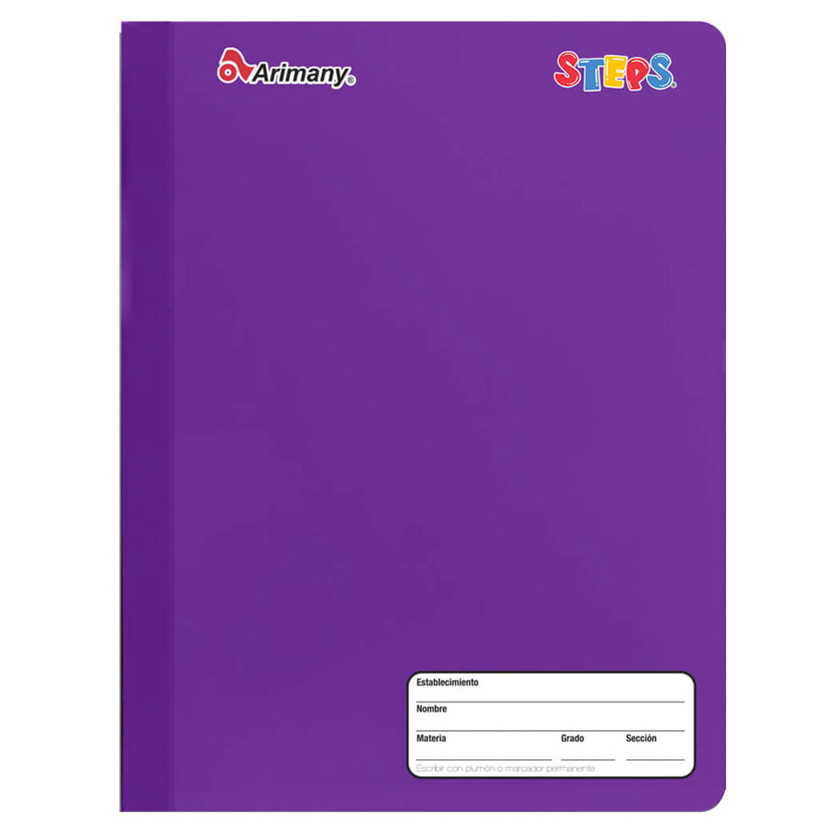 CUADERNO COSIDO ARIMANY STEPS FRANCES CUADROS 100H