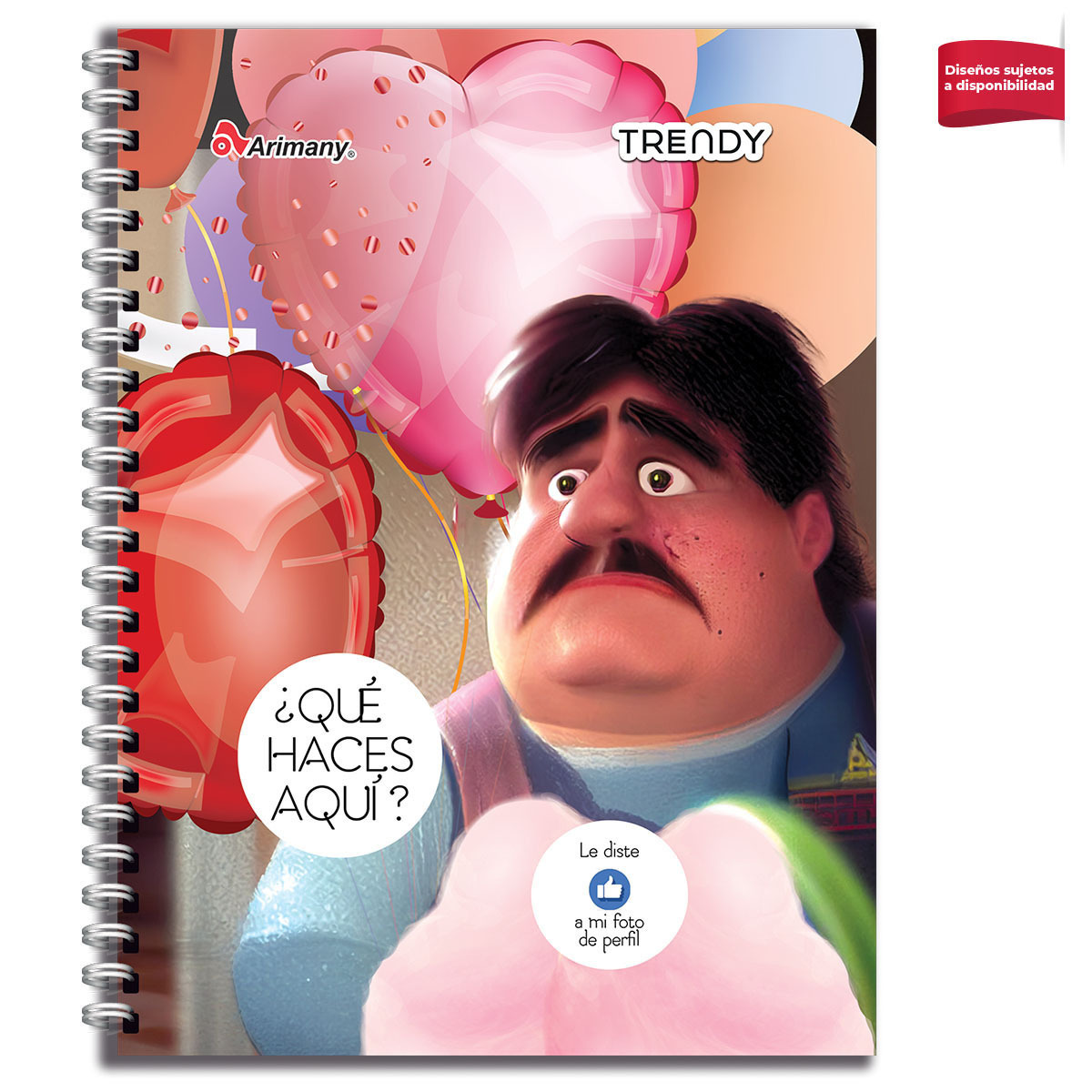 CUADERNO ESPIRAL ARIMANY TRENDY MULTIMATERIAS LINEAS 200H (PASTA SEMI DURA)