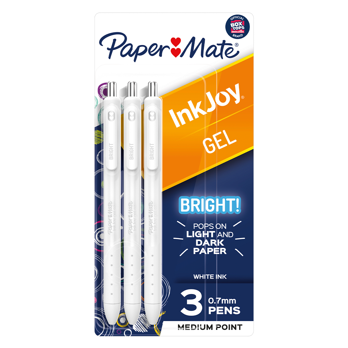 Gel Paper BOLIGRAFO GEL PAPER MATE BRIGHT 0.7MM BLANCO 3U | Office Depot Panamá