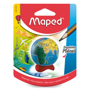 SACAPUNTAS GLOBO TERRAQUEO BLISTER C/1 MAPED