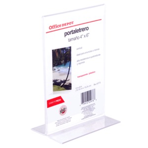 PORTA LETRERO 4X6 OFFICE DEPOT