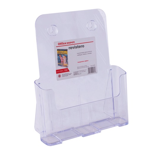 PORTA REVISTAS SENCILLO ACRILICO 9.25 W X 10.75 H X 3.75 D