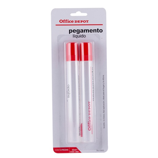 PEGAMENTO ESCOLAR TRANSPARENTE 50ML PAQUETE C/2