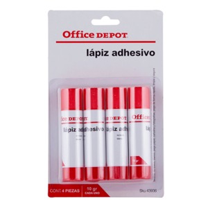 LAPIZ ADHESIVO OFFICE DEPOT 10 GRAMOS PAQUETE C/4 LAPIZ ADHESIVO OFFICE DEPOT 10 GRAMOS PAQUETE C/4