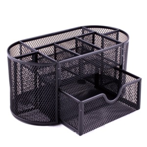 ORGANIZADOR OVALADO MESH P/ESCRITORIO COLOR NEGRO ORGANIZADOR OVALADO MESH P/ESCRITORIO COLOR NEGRO