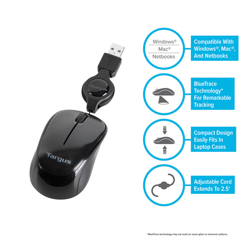 MOUSE TARGUS COMPACTO OPTICO AMU75US