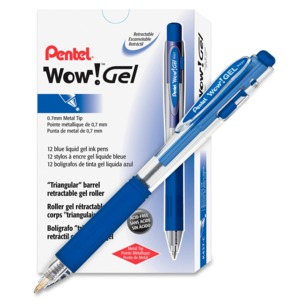 BOLIGRAFO WOW GEL 0.7MM AZUL CAJA 12 UNIDADES