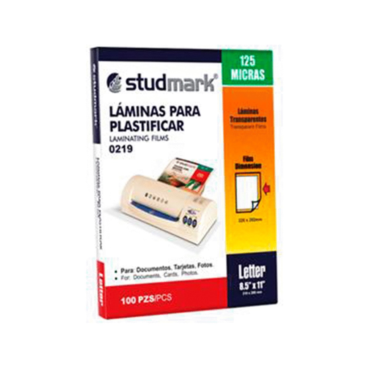 LAMINAS CARTA 125 MICRAS