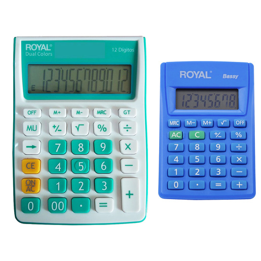 CALC.2 PACK ROYAL DUO COLORS BACH TO SCHOOL 2015