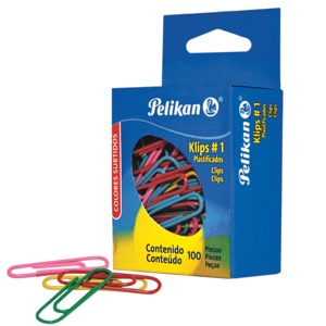CLIPS #1 PLASTIFICADOS C/100 COLOR CLIPS #1 PLASTIFICADOS C/100 COLOR