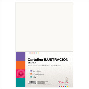 CARTULINA ILUSTRACION 38X25.5 PQ 4PZ