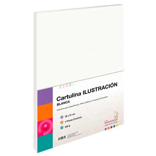 CARTULINA ILUSTRACION 38X51 PQ 4PZ